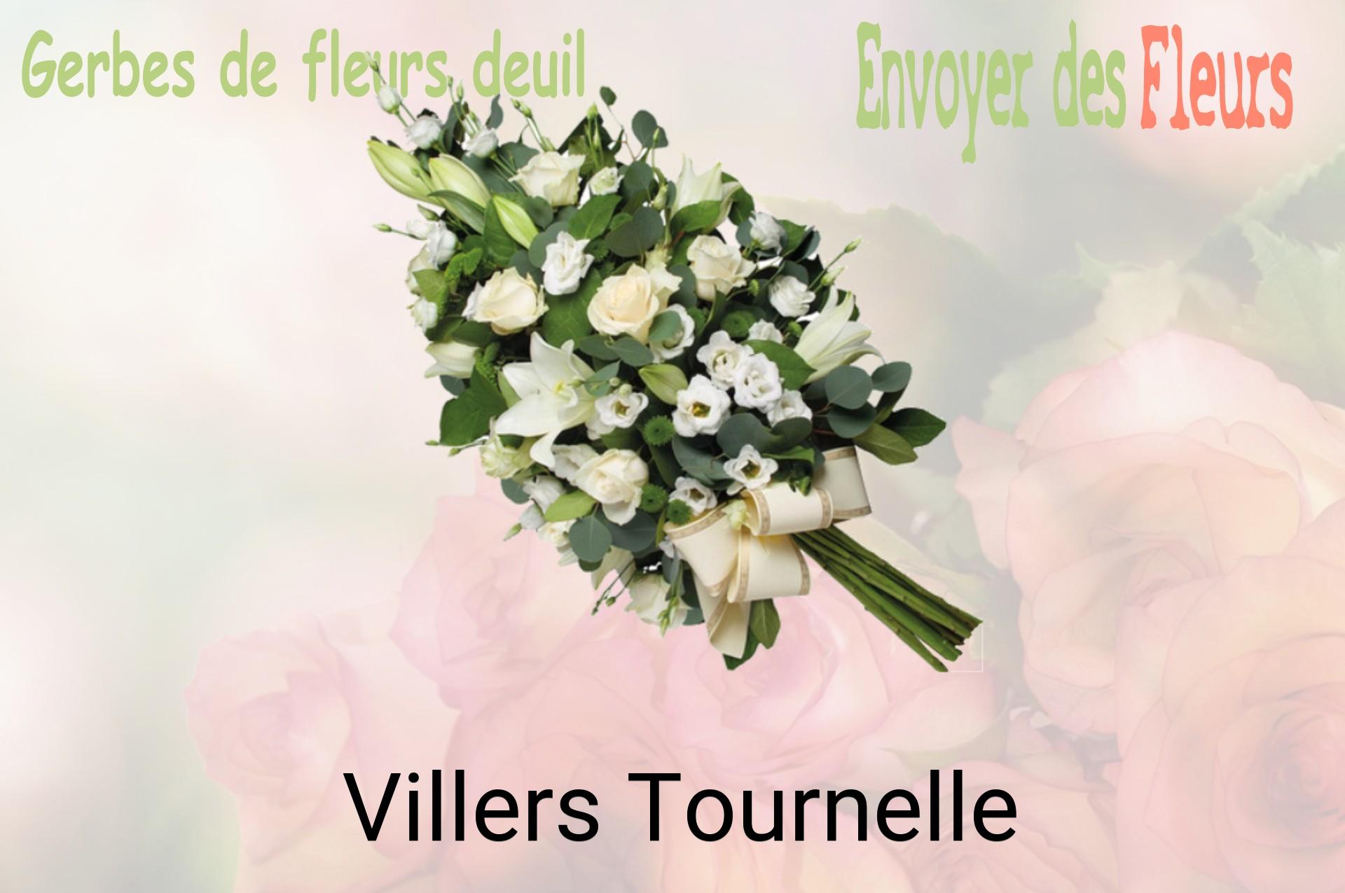 Gerbe de fleurs de deuil livrée à Villers-Tournelle